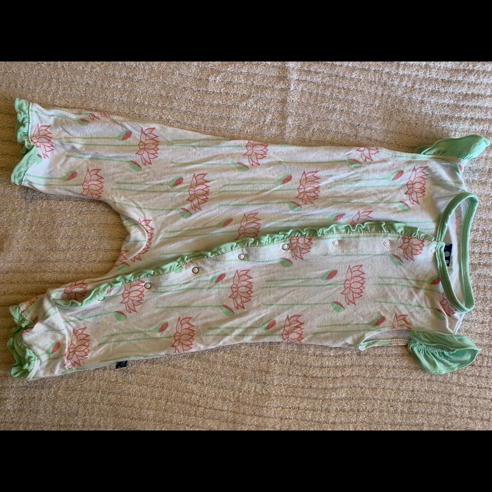 Kickee flutter sleeve romper